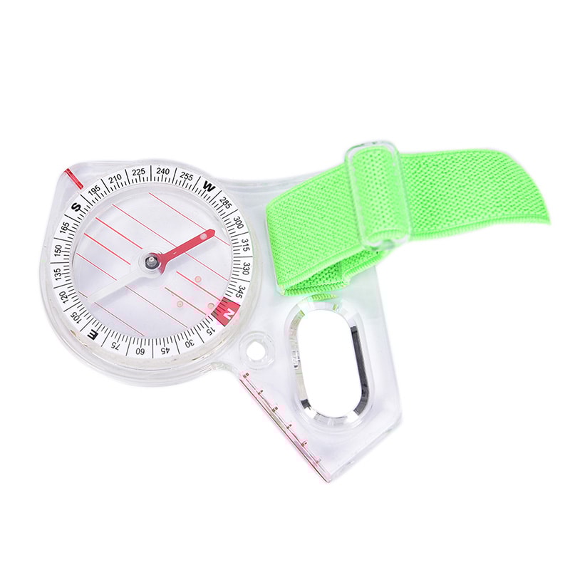 Thumb Compass for Orienteering, Portable Competition Compass with Map Scale