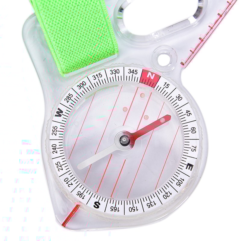 Thumb Compass for Orienteering, Portable Competition Compass with Map Scale
