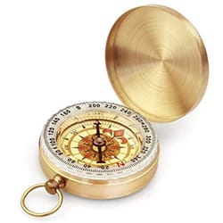 camping survival compass metal pocket compass for hiking, camping, and outdoor navigation tool