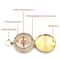 Camping Survival Compass Metal Pocket Compass for Hiking, Camping, and Outdoor Navigation Tool