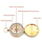 Camping Survival Compass Metal Pocket Compass for Hiking, Camping, and Outdoor Navigation Tool