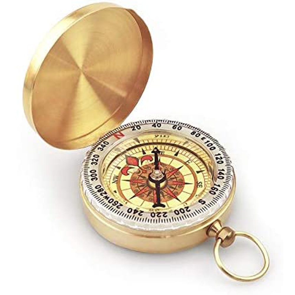 Camping Survival Compass Metal Pocket Compass for Hiking, Camping, and Outdoor Navigation Tool