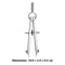 Compass with Lock Precision Geometry Drawing Tool for Engineering, Metal Spring Divider, Bow Divider, and Math Compass