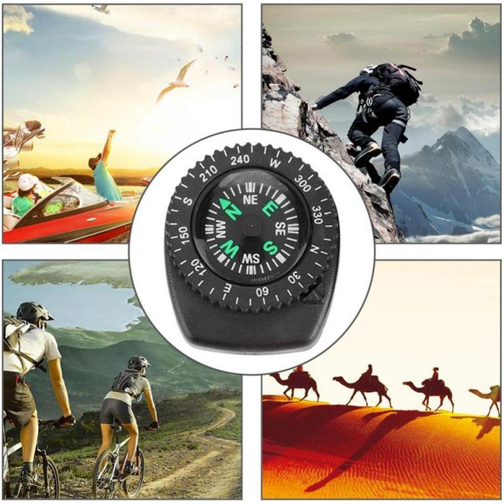 Portable Outdoor Compass For Hiking Camping Orienteering 0