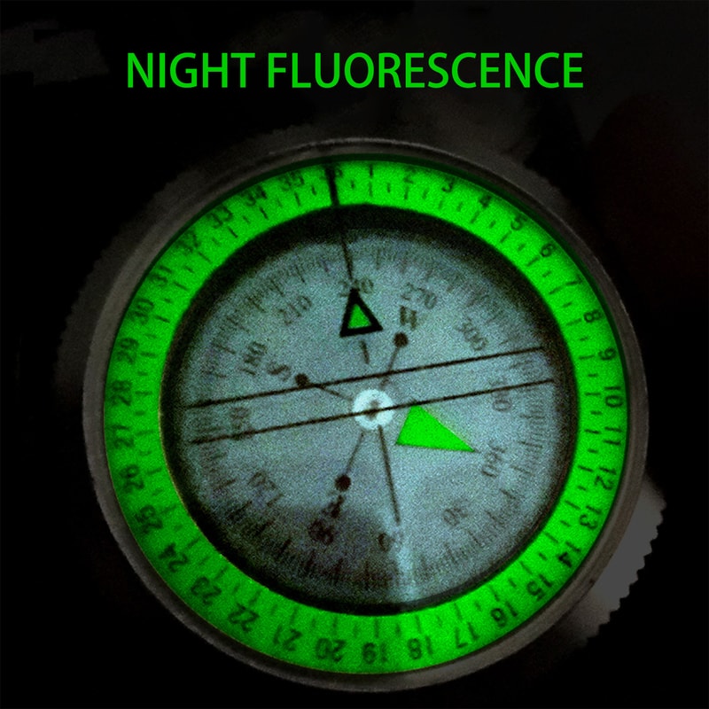 Outdoor Portable Compass High-Precision Navigation Tool for Hiking, Camping, and Survival