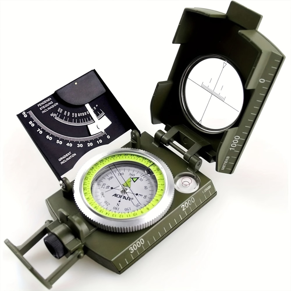 Outdoor Portable Compass High-Precision Navigation Tool for Hiking, Camping, and Survival