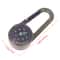 Mini Compass Keychain with Thermometer and Carabiner Zinc Alloy Outdoor Survival Tool
