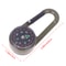 Mini Compass Keychain with Thermometer and Carabiner Zinc Alloy Outdoor Survival Tool
