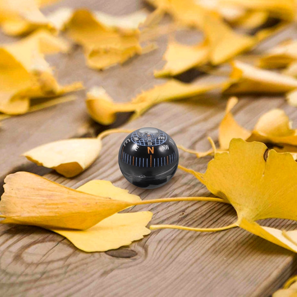 Durable Mini Car & Motorcycle Dashboard Compass Watch for Kids | Black Spherical Guide Ball | Ideal for Automotive