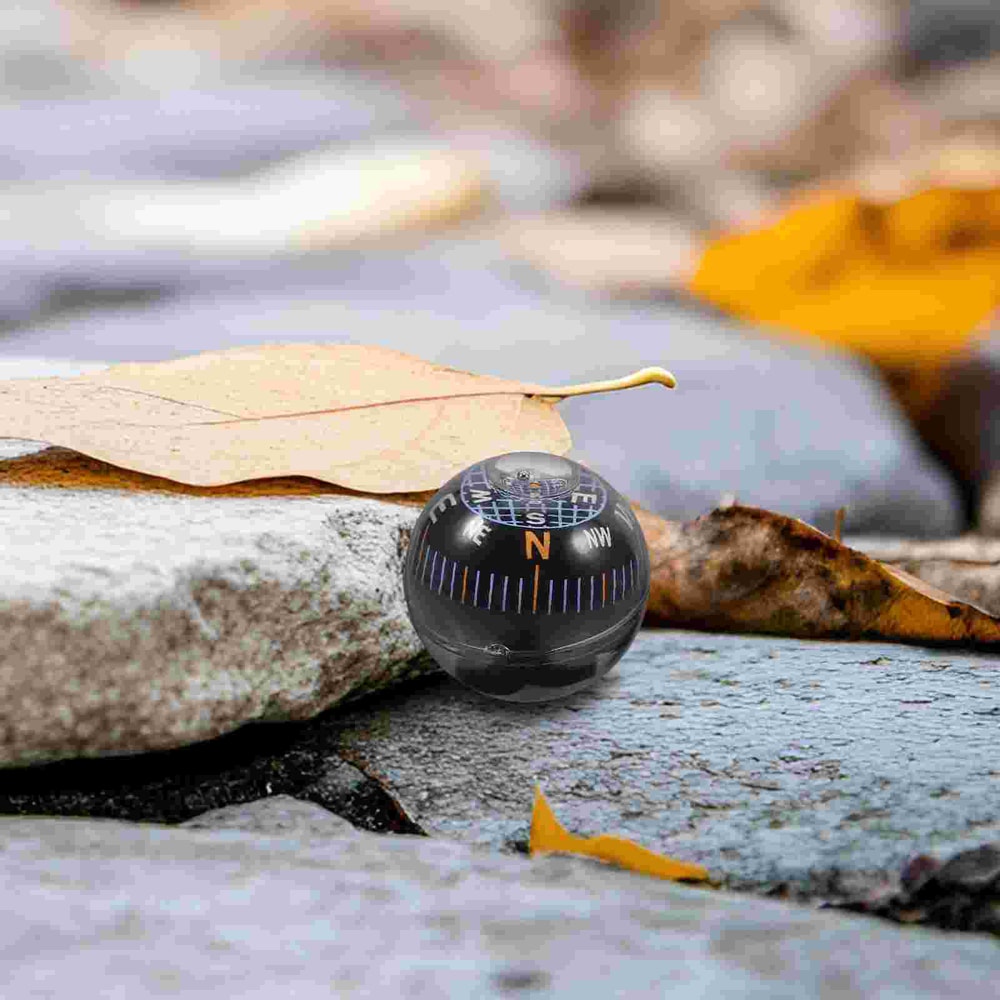 Durable Mini Car & Motorcycle Dashboard Compass Watch for Kids | Black Spherical Guide Ball | Ideal for Automotive