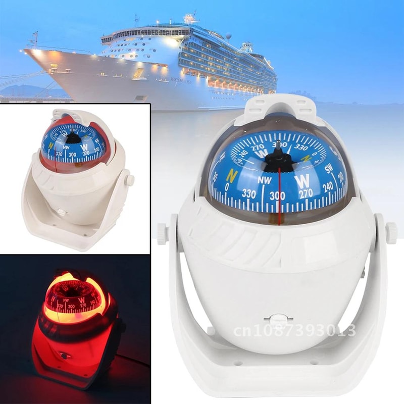 Electronic Marine Navigation Compass with Ship Car Declination Adjustment