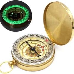 glow-in-the-dark waterproof camping survival compass perfect outdoor navigation tool for hiking and hunting