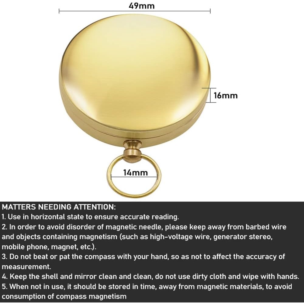 GlowintheDark Waterproof Camping Survival Compass Perfect Outdoor Navigation Tool For Hiking And H 1