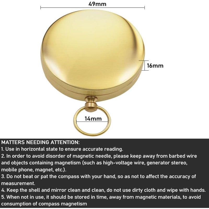 GlowintheDark Waterproof Camping Survival Compass Perfect Outdoor Navigation Tool For Hiking And H 1