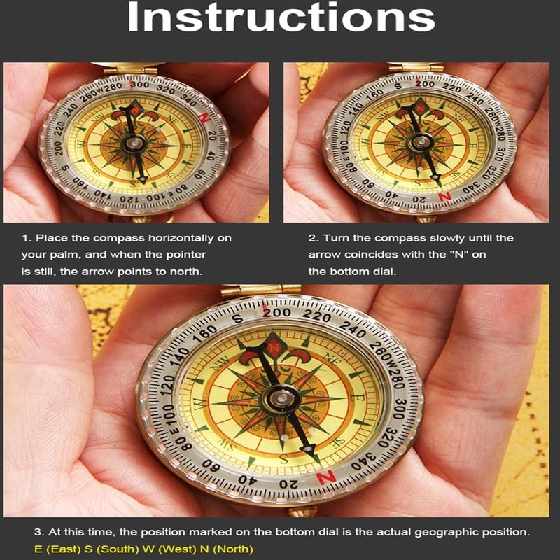 GlowintheDark Waterproof Camping Survival Compass Perfect Outdoor Navigation Tool For Hiking And H 4