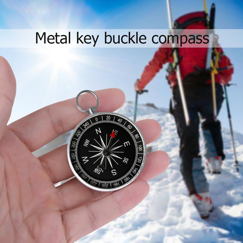 Outdoor Survival Compass Premium Aluminum Alloy Compass for Hiking, Camping, and Outdoor Navigation