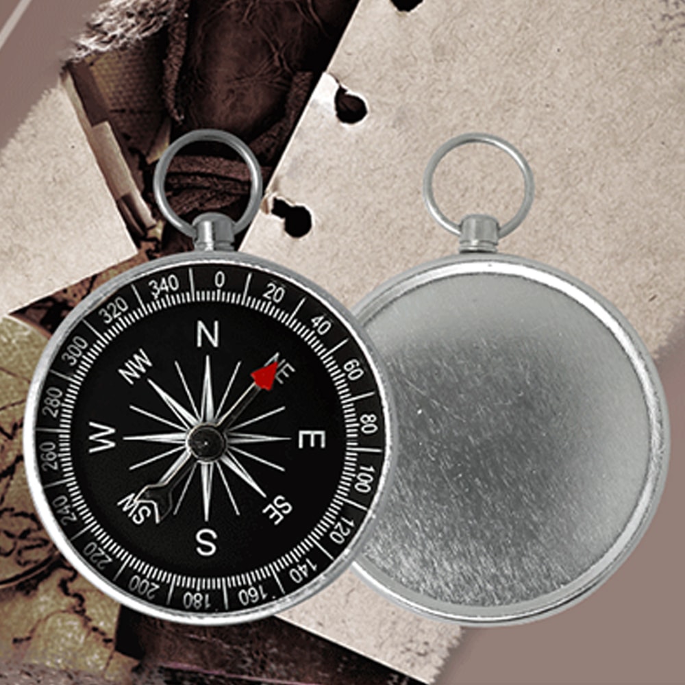 Outdoor Survival Compass Premium Aluminum Alloy Compass for Hiking, Camping, and Outdoor Navigation