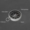 Outdoor Survival Compass Premium Aluminum Alloy Compass for Hiking, Camping, and Outdoor Navigation
