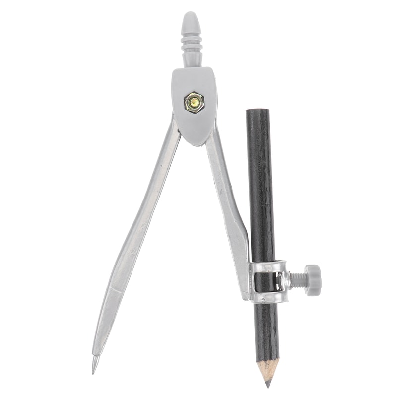 Precision Compass Geometry Tool Set Professional Drawing & Drafting Compass for Students, Artists, and Woodworkers