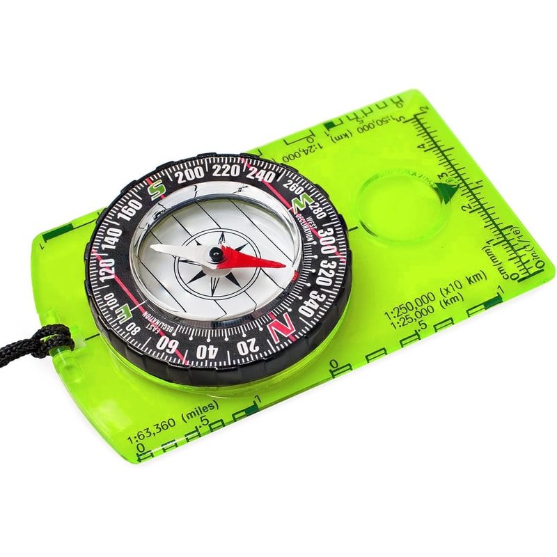 Orienteering Compass for Hiking & Backpacking | Advanced Scout Navigation for Map Reading & Survival