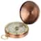 Vintage Copper Pocket Watch Compass Outdoor Hiking Camping Essential 0