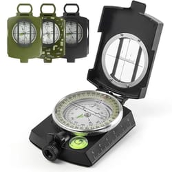 tactical survival compass high precision metal sight compass with luminous dial for outdoor hiking, climbing, and geol