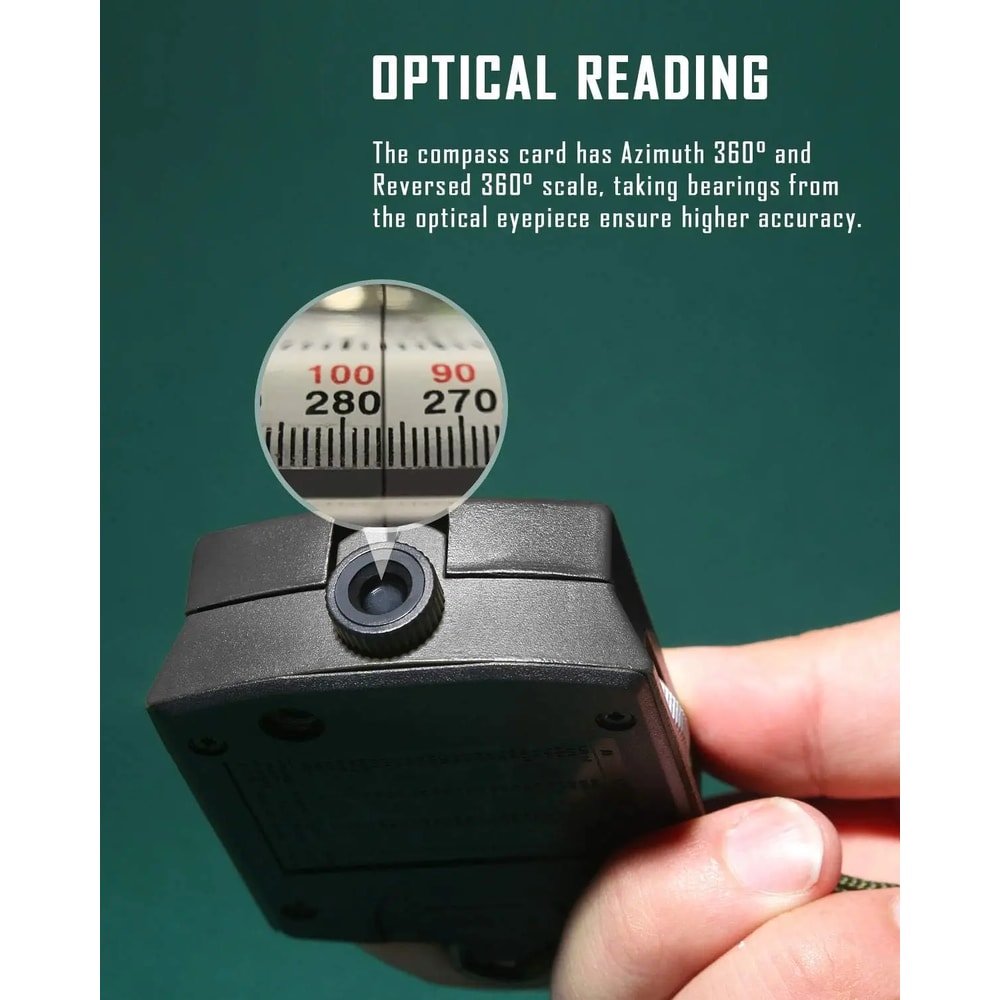 Tactical Survival Compass High Precision Metal Sight Compass With Luminous Dial For Outdoor Hiking 3