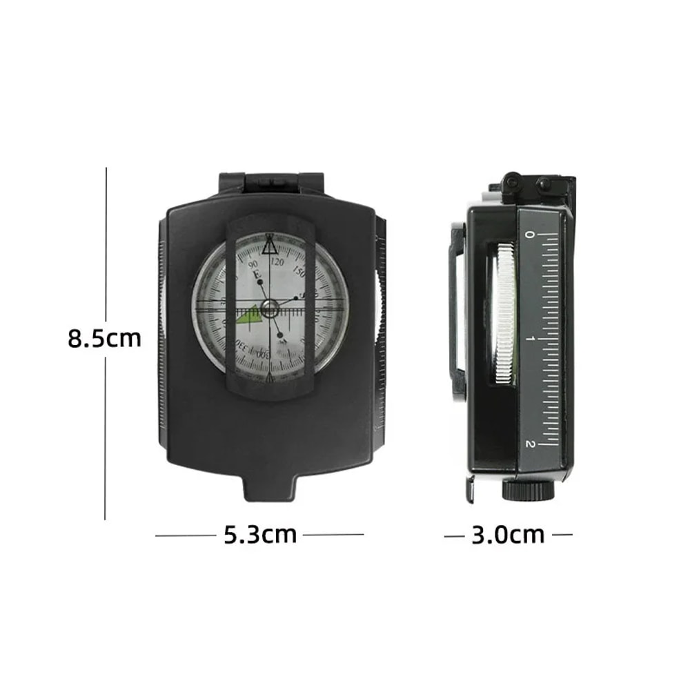 Tactical Survival Compass High Precision Metal Sight Compass With Luminous Dial For Outdoor Hiking 6