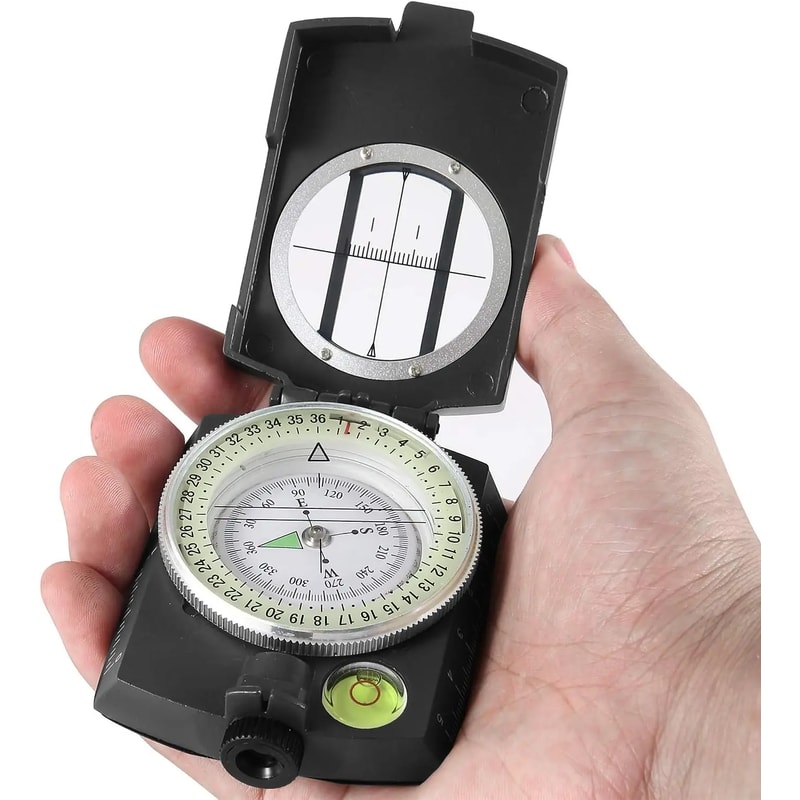 Tactical Survival Compass High Precision Metal Sight Compass With Luminous Dial For Outdoor Hiking 5