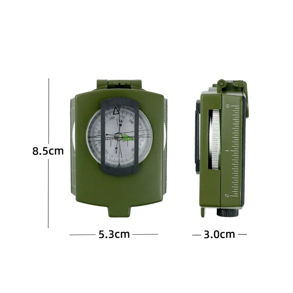 Tactical Survival Compass High Precision Metal Sight Compass With Luminous Dial For Outdoor Hiking 7