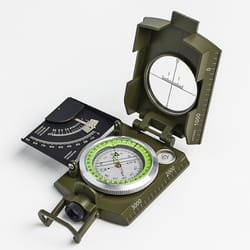 high-precision metal compass with inclinometer for outdoor navigation