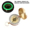Portable Brass Compass with Noctilucent Display Perfect for Outdoor Adventures