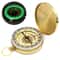 Portable Brass Compass with Noctilucent Display Perfect for Outdoor Adventures