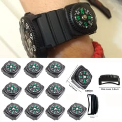 mini wristband compass portable emergency survival tool for hiking & travel