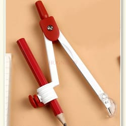 multifunctional metal compass for art & exams adjustable, interchangeable, precision design for students
