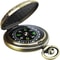 Classic Hiking Compass with Leather Case Ideal for Camping, Backpacking, and Boating