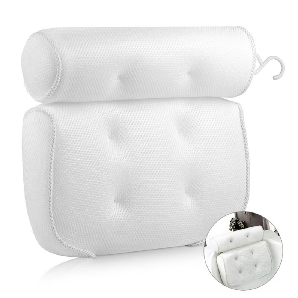 Luxury Spa Bathtub Pillow for Neck & Back Support – Best Anti-Slip Comfort for Relaxing Soaks & Pain Relief
