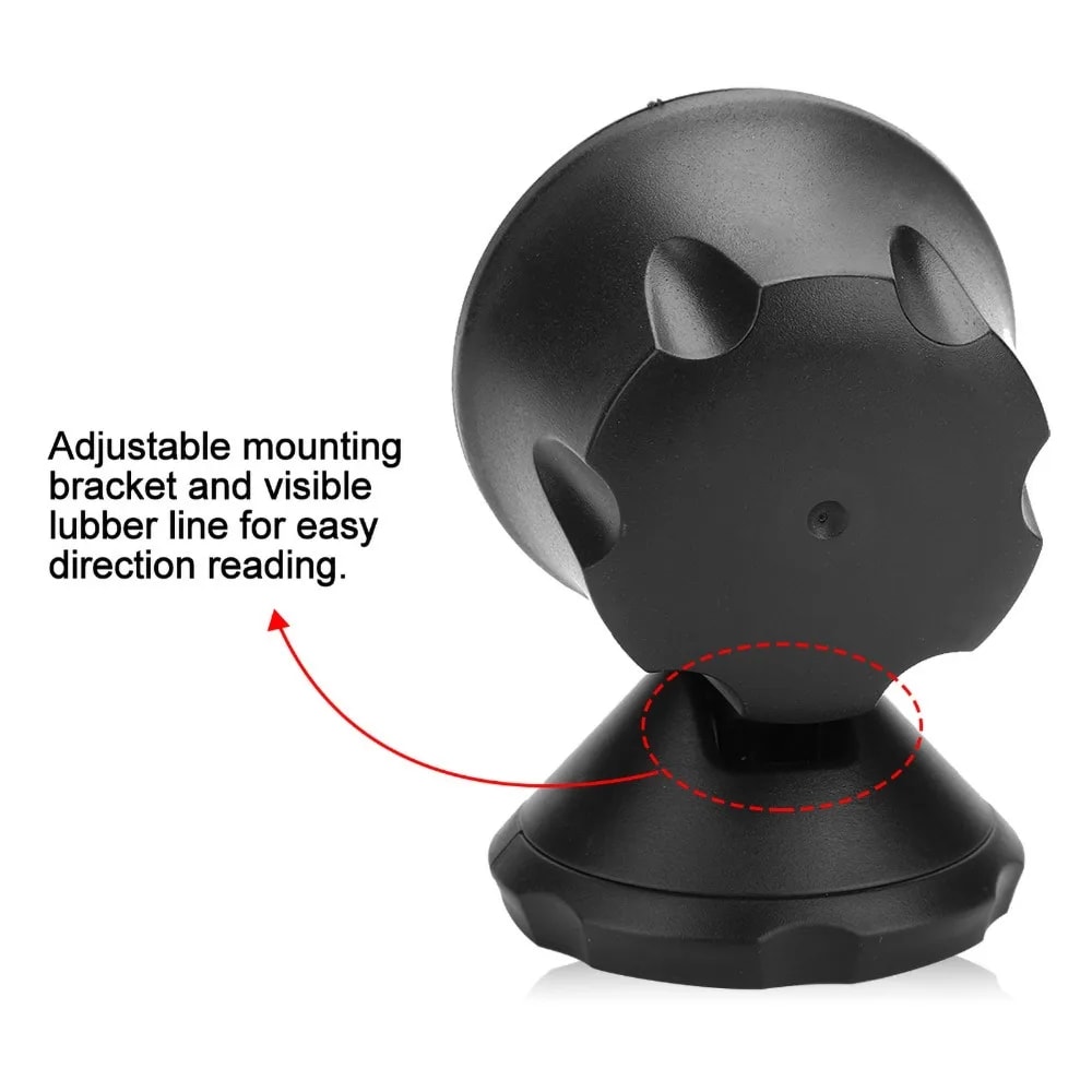 Durable ABS Car Compass Ball for Dash Mount | Easy-to-Install Adjustable Boat Navigation Compass