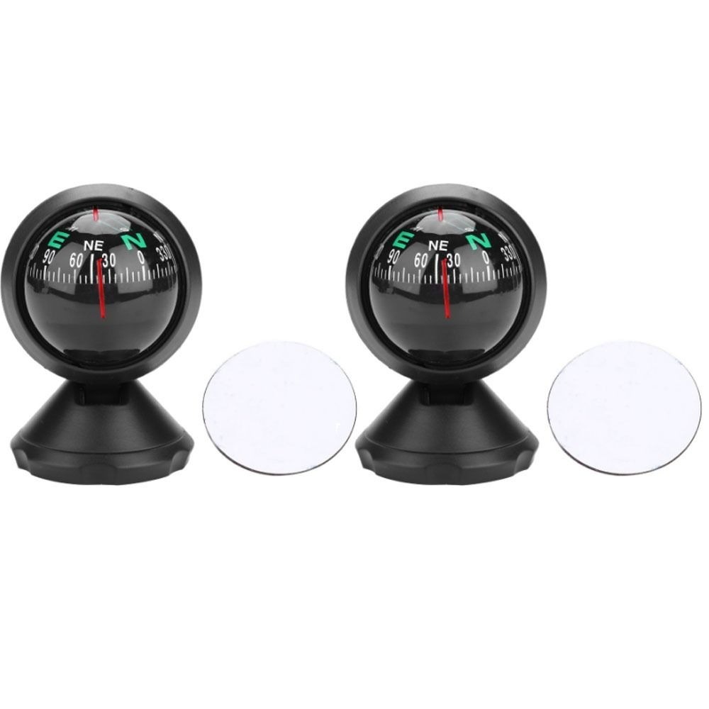Durable ABS Car Compass Ball for Dash Mount | Easy-to-Install Adjustable Boat Navigation Compass
