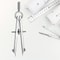 High Precision Metal Compass Drawing Tool Accurate Spring Caliper Spacer Gauge for Chart Planning