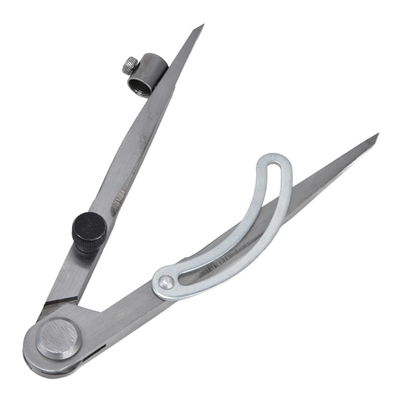 Lockable Wing Divider Compass With Pencil Holder Precision Drafting Tool 2