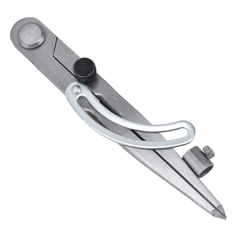 Lockable Wing Divider Compass With Pencil Holder Precision Drafting Tool 3