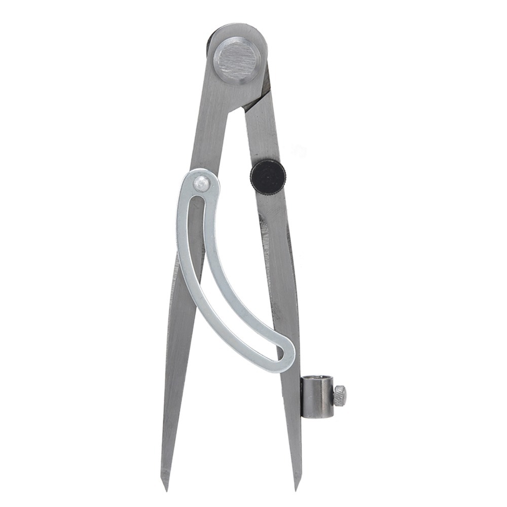 Lockable Wing Divider Compass With Pencil Holder Precision Drafting Tool 6