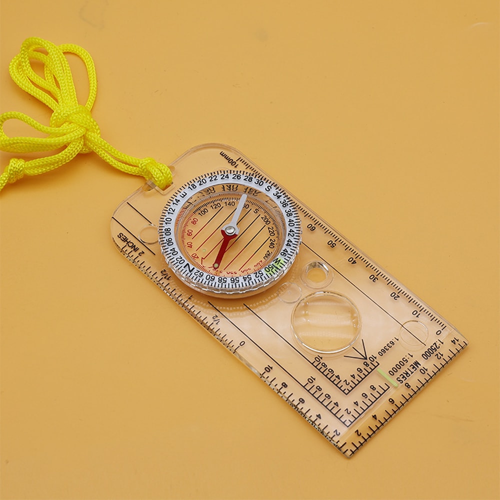 Navigation Map Ruler Compass Ultimate Scouting & Orienteering Tool for Outdoor Adventures, Hunting & Survival
