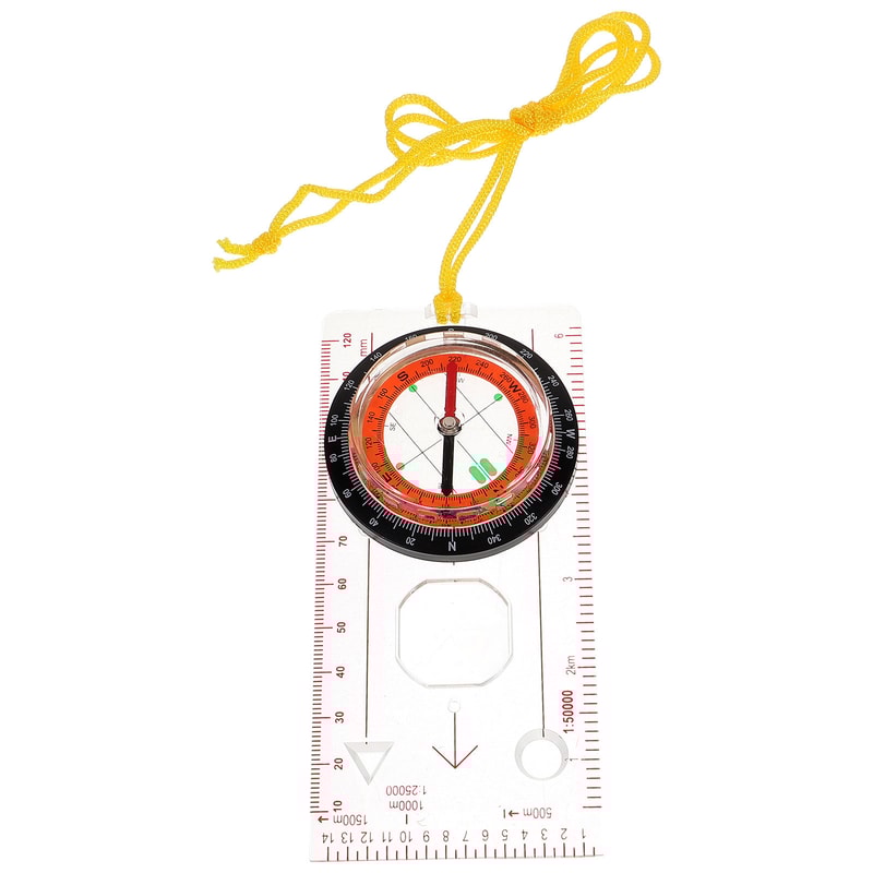 All-in-One Survival Compass with Measuring Scale, Direction Finder, and Inclinometer for Hiking, Climbing, and Field