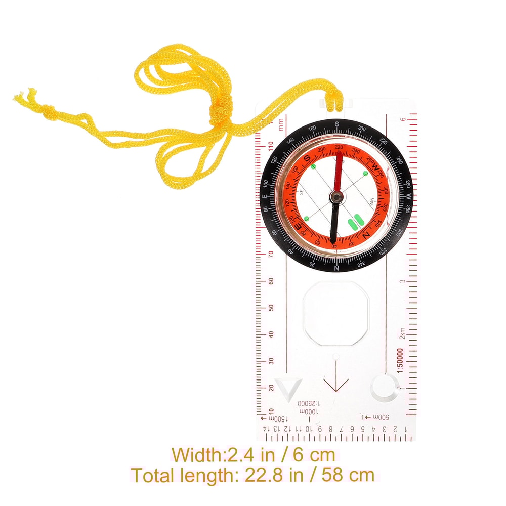 All-in-One Survival Compass with Measuring Scale, Direction Finder, and Inclinometer for Hiking, Climbing, and Field