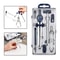 Precision Geometry Tool Kit Professional Circle Drawing Tool & Drafting Kit for Engineers with Storage Box