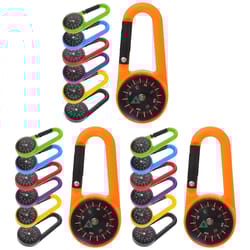 quick clip compass keychain carabiner essential adventure tool for camping, hiking & navigation