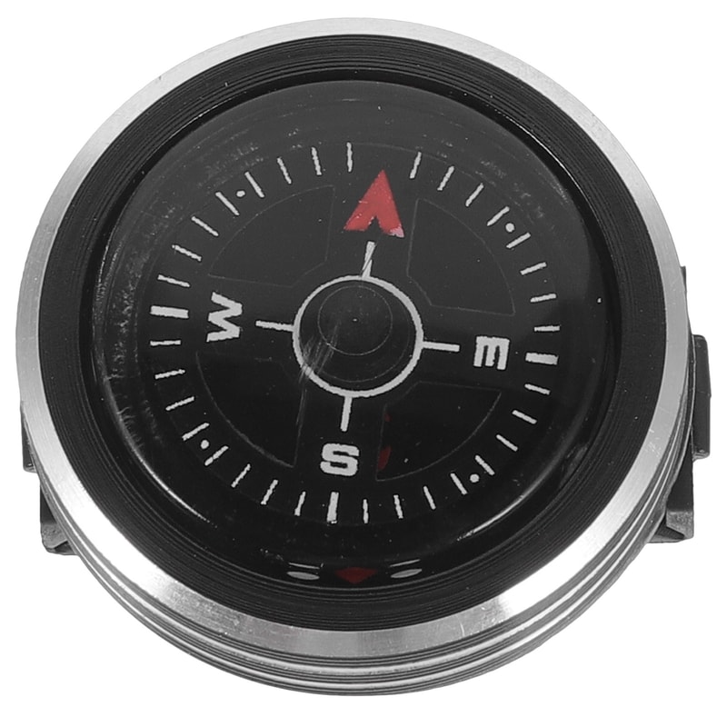 Portable Professional Camping Compass Small, Multifunctional Metal Compass for Navigation & Hiking