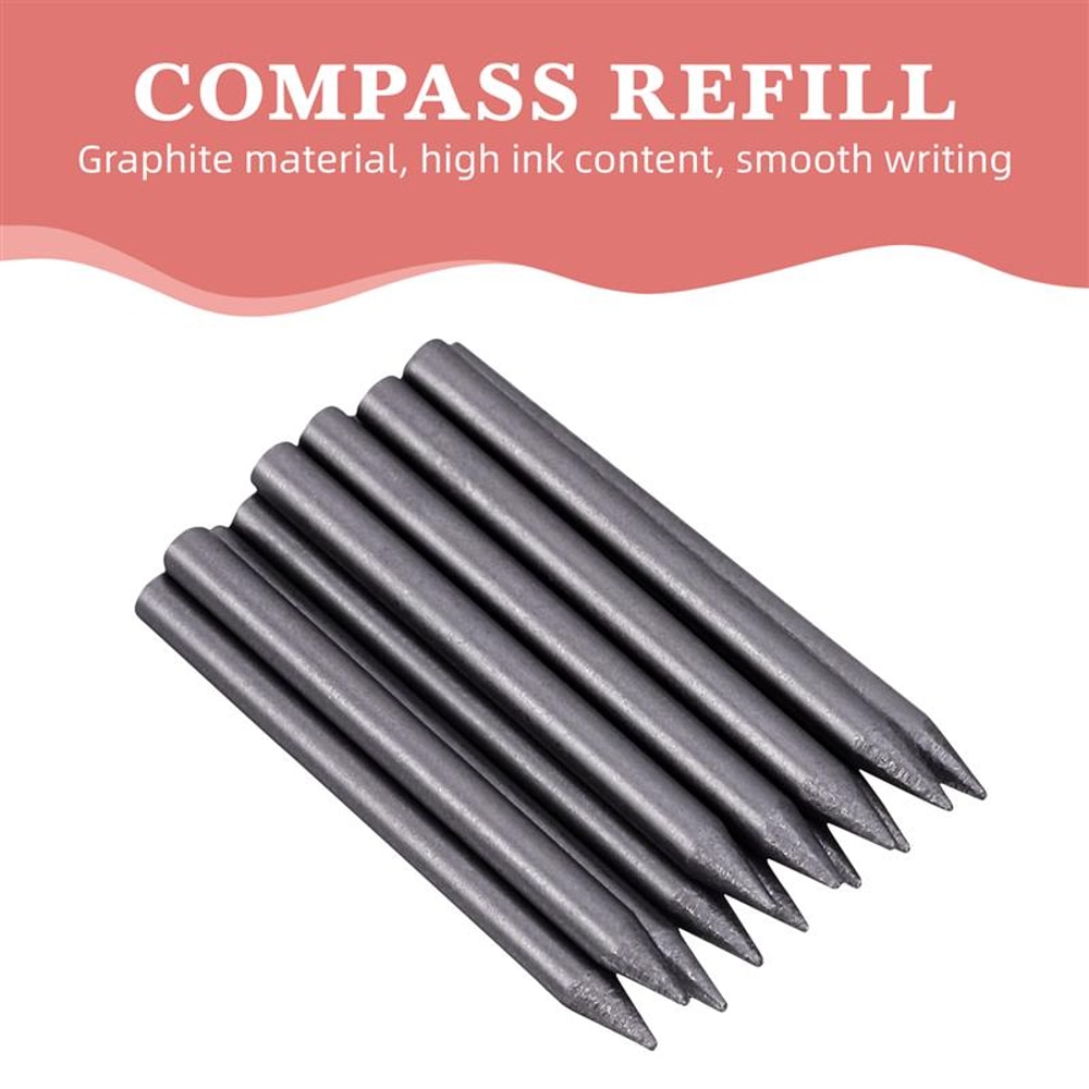 Compass Core Replacement Leads with Sharpener for Students Drafting Tool Stationery